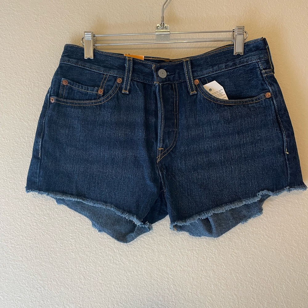 Levi’s 501® ORIGINAL HIGH RISE WOMEN'S SHORTS | Dark wash | sz 26